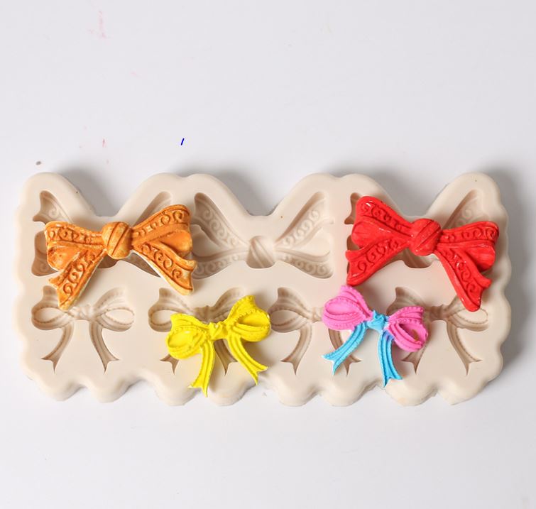 Ribbon & bows silicone mould cake decorating silicon mold