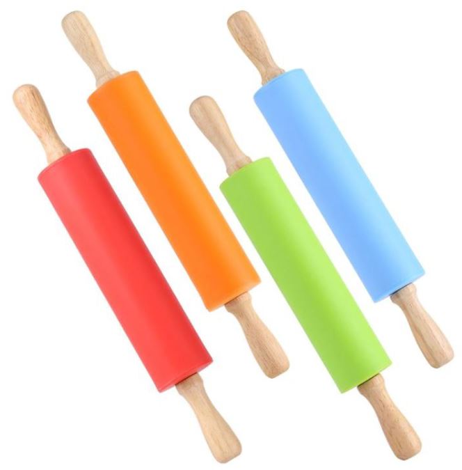 30cm Rolling pin - silicone wooden rolling pin pastry roller
