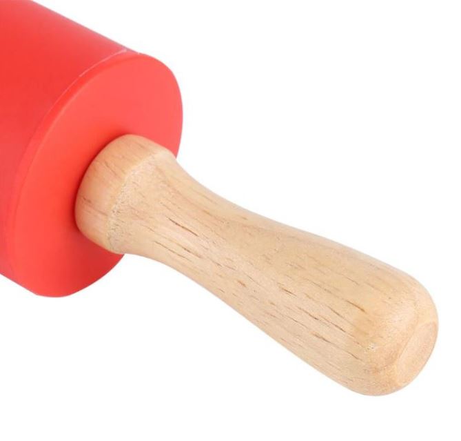 30cm Rolling pin - silicone wooden rolling pin pastry roller