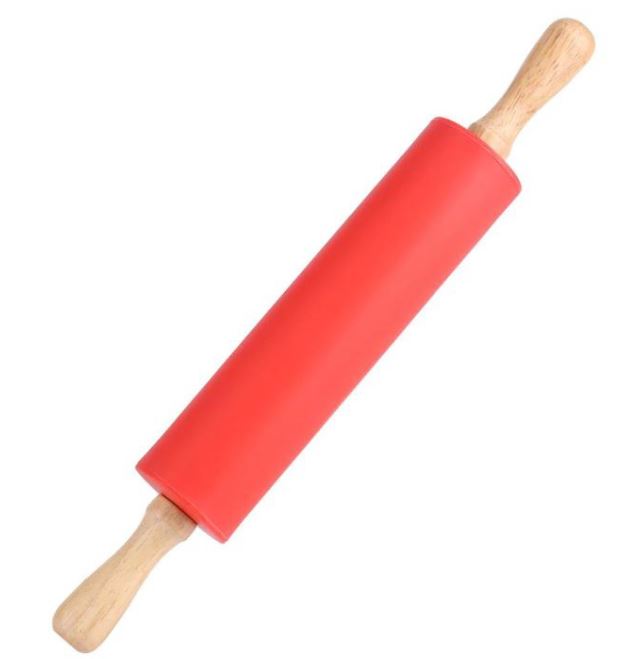 30cm Rolling pin - silicone wooden rolling pin pastry roller