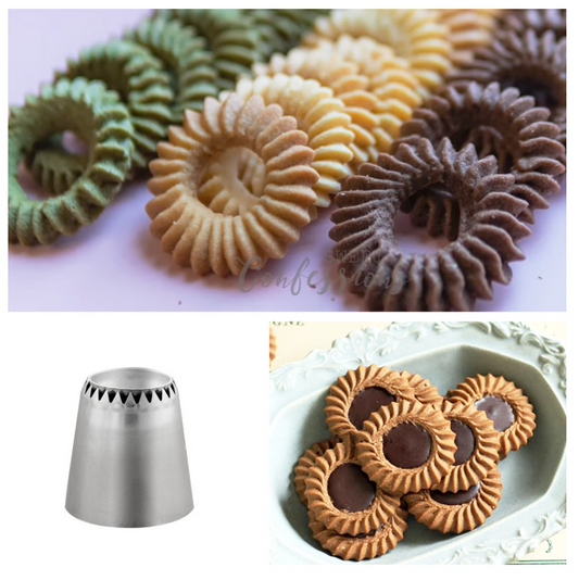 Romia nozzle piping tip sultane buttercream nozzle russian tips piped butter cookie tip