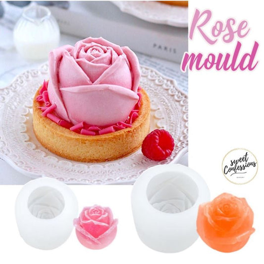 Rose mould jelly chocolate Flower petal mousse cake mold floral 3D mould