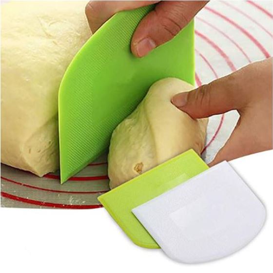 Flexi/Dough Scraper Bowl Scraper Dough Cutter Plastic Bench Scraper Ball spherical cake smoother