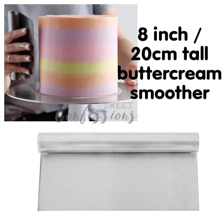 Tall buttercream smoother metal scraper high buttercream smoothing tool leveler