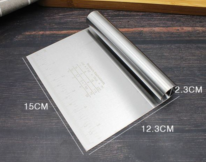 Metal scraper buttercream smoother dough cutter divider baking tool