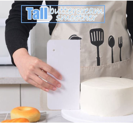 Tall buttercream smoother metal scraper high buttercream smoothing tool leveler