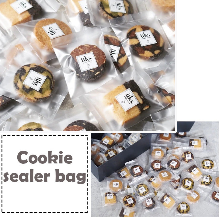 🔥 100pcs heat sealer cookie bag nougat wrapper sealing bag clear matte biscuit macaron mooncake heat seal packaging