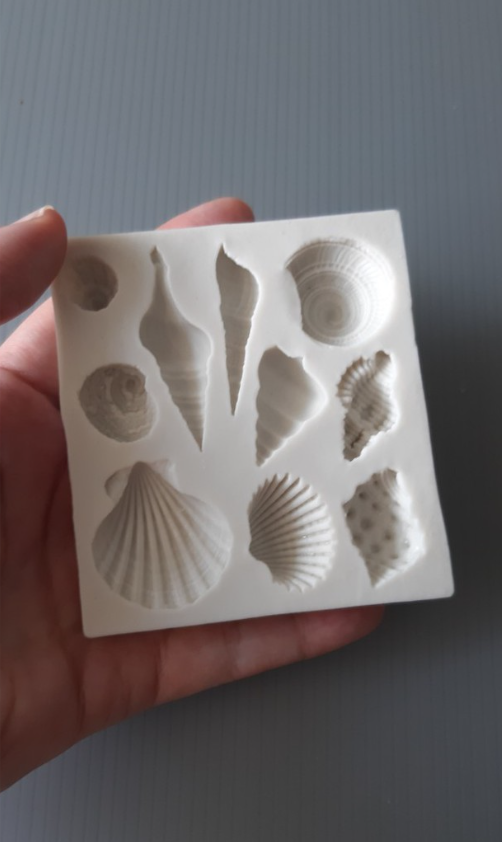 Seashell mermaid ocean aquatic theme silicone fondant mould mold sweet confessions