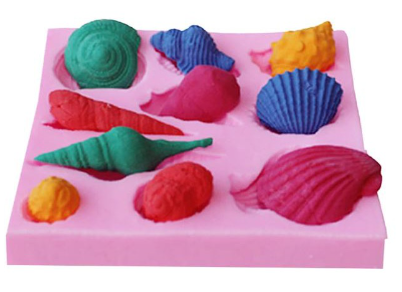 Seashell mermaid ocean aquatic theme silicone fondant mould mold sweet confessions
