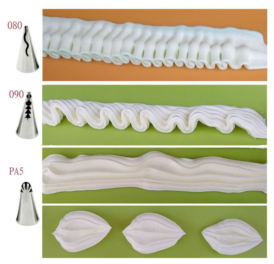 7pcs princess doll skirt ruffles piping nozzle tips buttercream piping set russian piping tip