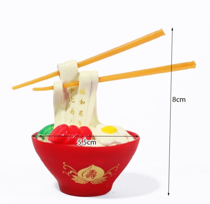 Longevity noodle cake topper elderly grandfather birthday cake grandmother 祝寿蛋糕 decoration