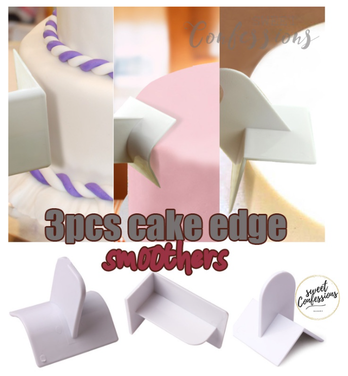 1pc / 4pc set Fondant smoother round edged cake decorating tool