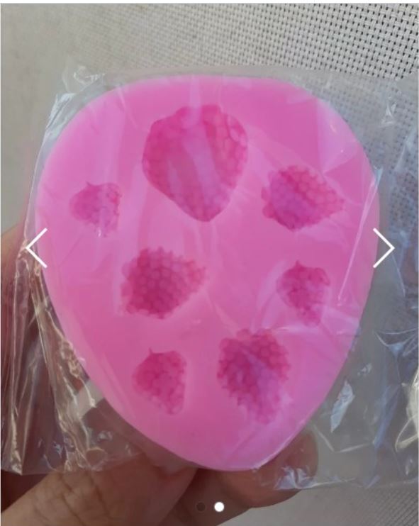 Strawberry raspberry silicone mould fondant cake decorating silicon mold