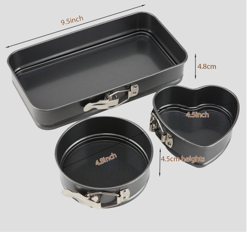 ๐ธ๐ฌ๐ธ๐ฌ 4 " / 6" / 8" springform pan cake pas set round cake baking tin 8 inch cake pan 7 inch cake pan