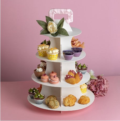 🔥 High Tea display stand cupcake box dessert table buffet stand outdoor carrying cake storage box