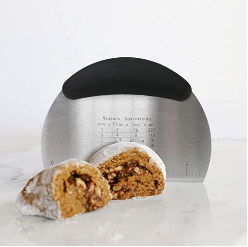 Stainless Steel Bench Scraper Dough Scraper, Dough Cutter & Pastry Scraper