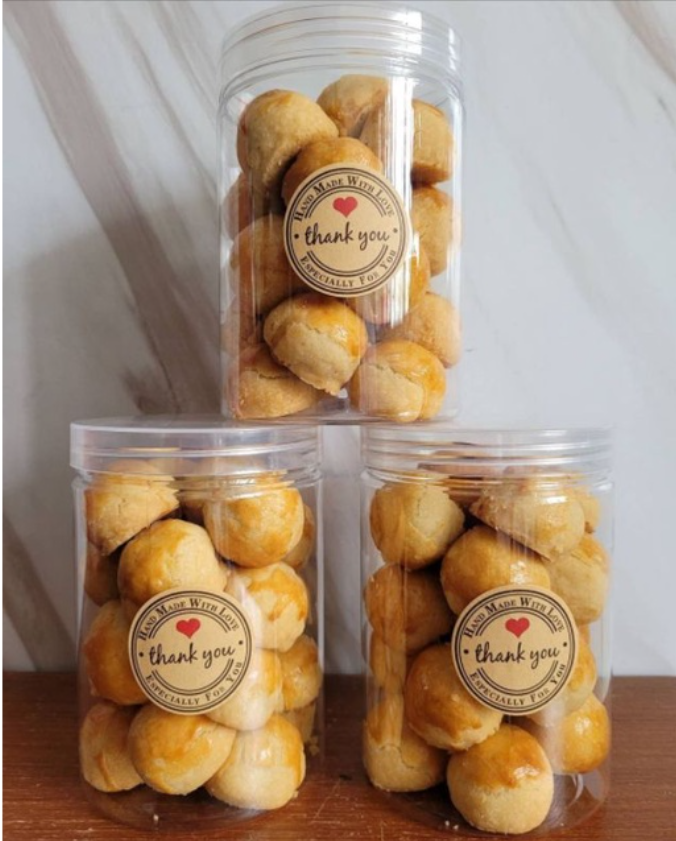 105pcs Thank you stickers baked goods package decoration label brownie cookie gratitude handmade with love sticker
