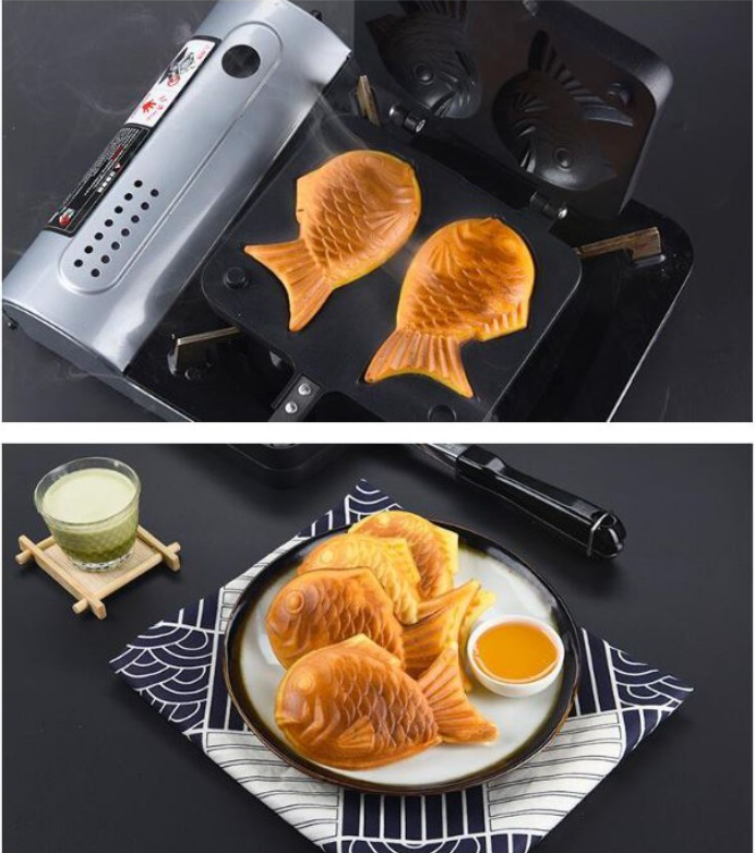 Taiyaki fish pancake waffle pan japanese waffle maker