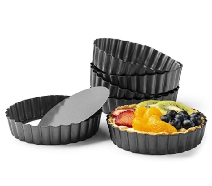 8 / 10 / 12 inch tart pan removable pie base mould round fruit flan pan