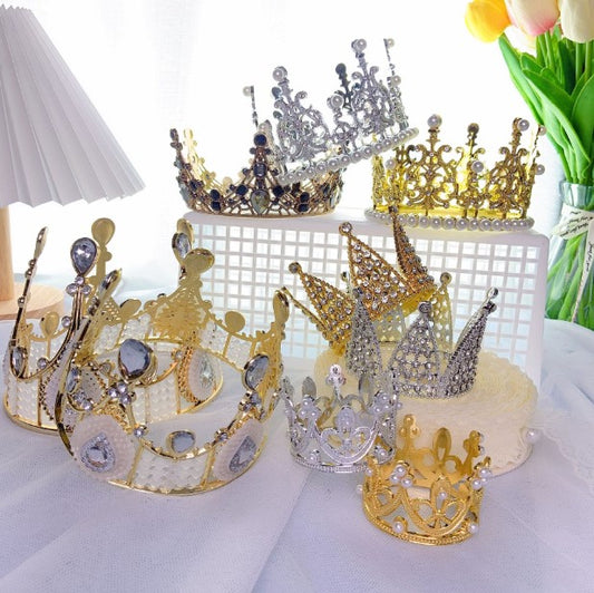 Tiara royal crown for princess cake decorating tool crown topper