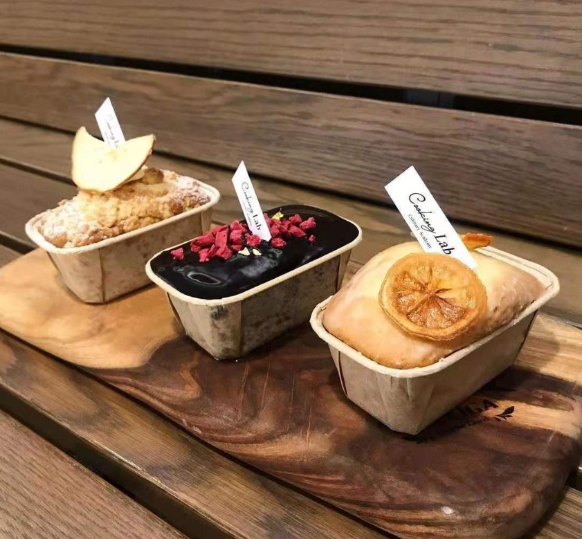 10pcs Gold foil loaf baking tray paper baking cups liners greaseproof mould mini cake pan