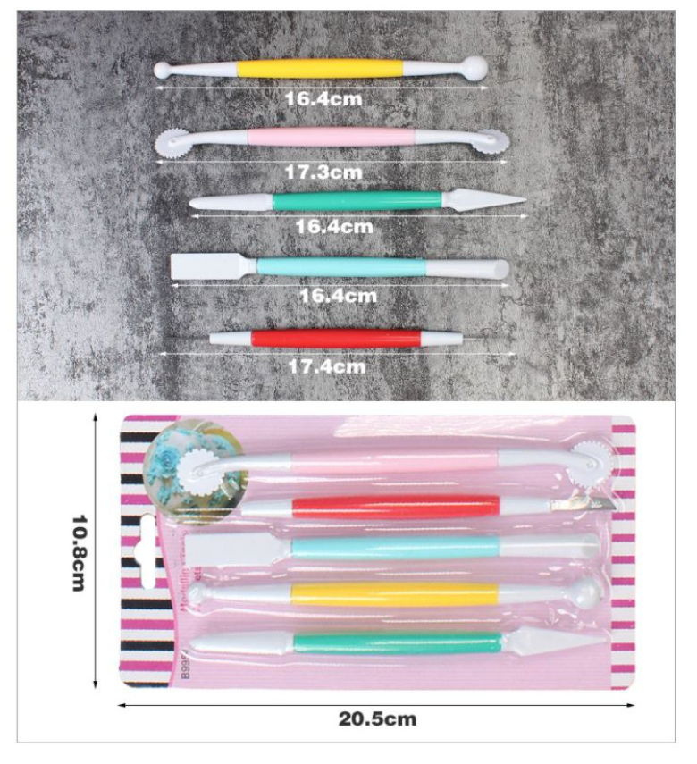 Fondant modelling tools carving knife set starter tool set needle prick