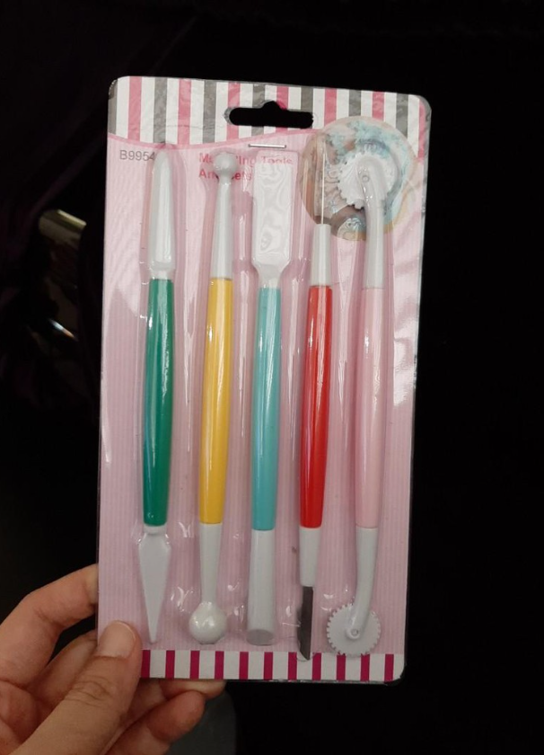 Fondant modelling tools carving knife set starter tool set needle prick