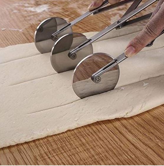 3 / 5 wheel pastry roller cutter strips maker fondant cutting tool