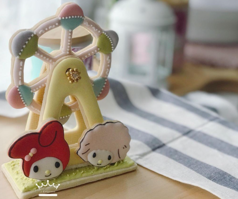 3pcs Ferris wheel cookie cutter fondant cutters mould