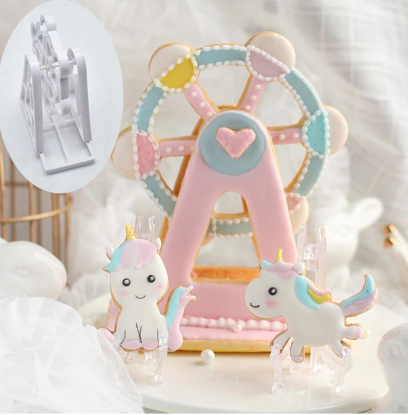 3pcs Ferris wheel cookie cutter fondant cutters mould