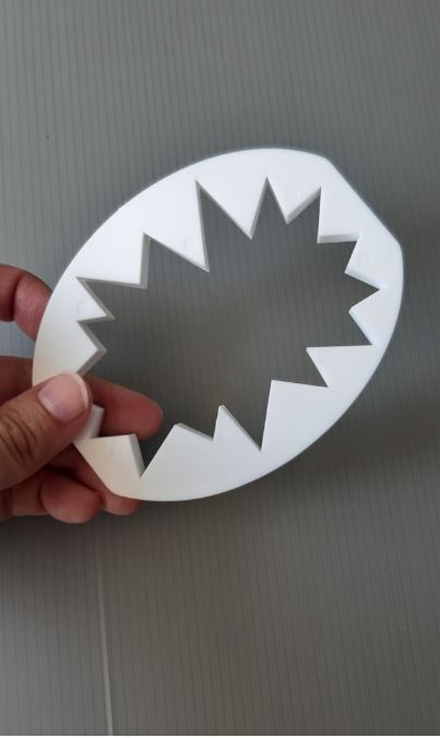 WOW exclamation shoutout super hero kapow zap bang large fondant cutter