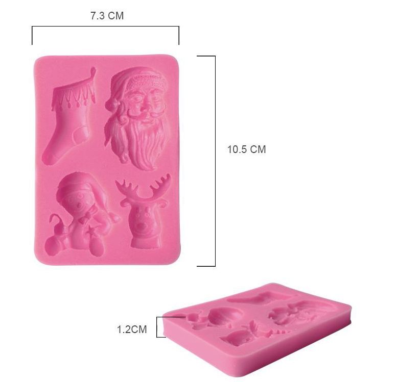 Christmas mould cake decorating xmas mold Snow man santa claus reindeer xmas tree baking mold
