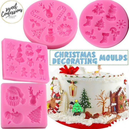 Christmas mould cake decorating xmas mold Snow man santa claus reindeer xmas tree baking mold