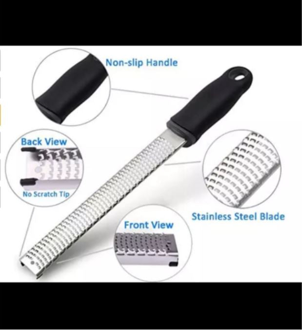 Lemon citrus zester cheese grater microplane (free brush)