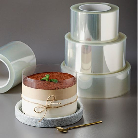 🔥 Mousse cake film chocolate acetate sheet semi-hard plastic wrap transparent wrapper mousse ring cake collar