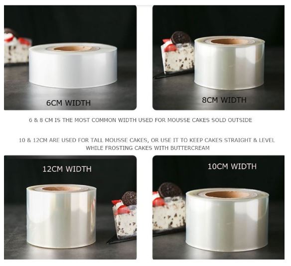 🔥 Mousse cake film chocolate acetate sheet semi-hard plastic wrap transparent wrapper mousse ring cake collar