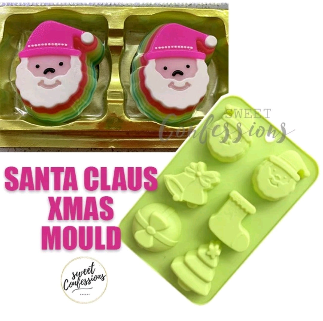 Santa clause mould christmas bell xmas tree jelly mold baking tray