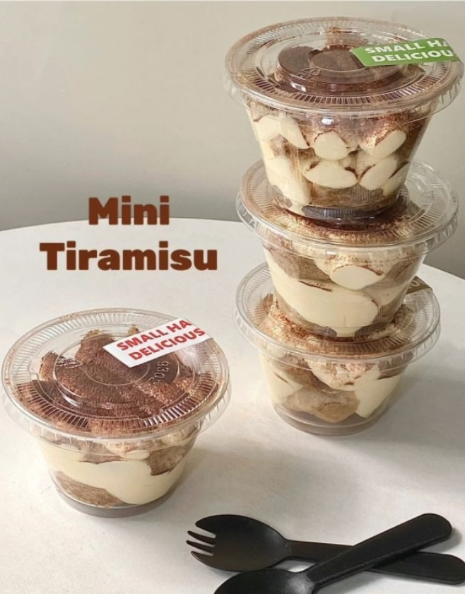 🇸🇬 10pcs pudding cup plastic container takeaway jelly box mousse cup tiramisu box