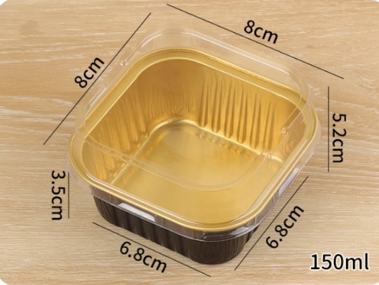 10pcs lava chocolate box ganache brownie container tray 熔岩巧克力