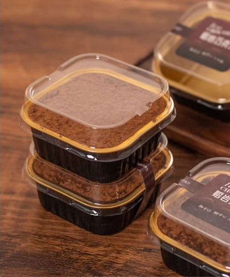 10pcs lava chocolate box ganache brownie container tray 熔岩巧克力