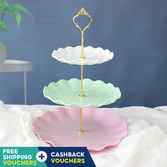 Cupcake stand dessert stand fruit platter display rack 3 tier cake stand