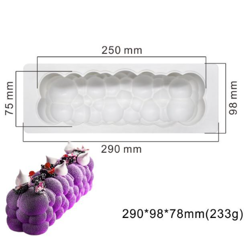 11 inch Cloud log cake mould artisan italian christmas mousse cake mold