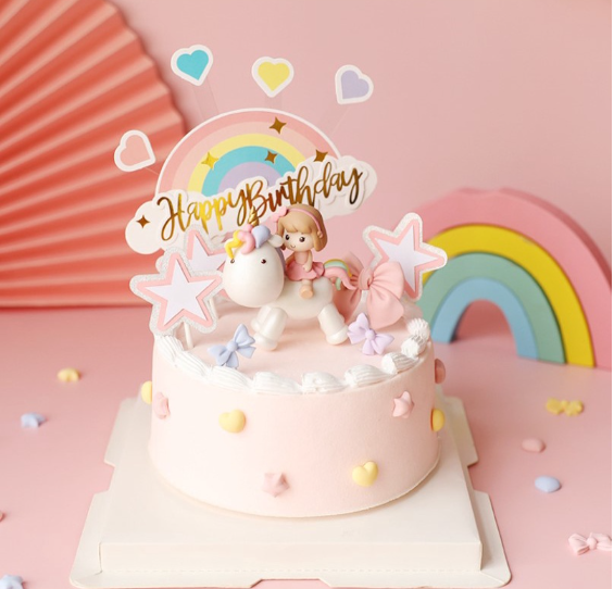 Unicorn topper cloud cake topper cake decorating tool hot air balloon decoration