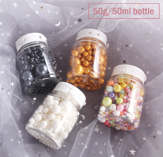 🇸🇬 50g / 50ml sprinkles dragees cupcake decoration sugar pearls nonpareils edible glitter ball sprinkle rod