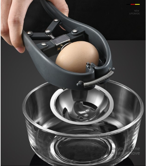 2 in 1 egg opener & egg separator yolk sieve