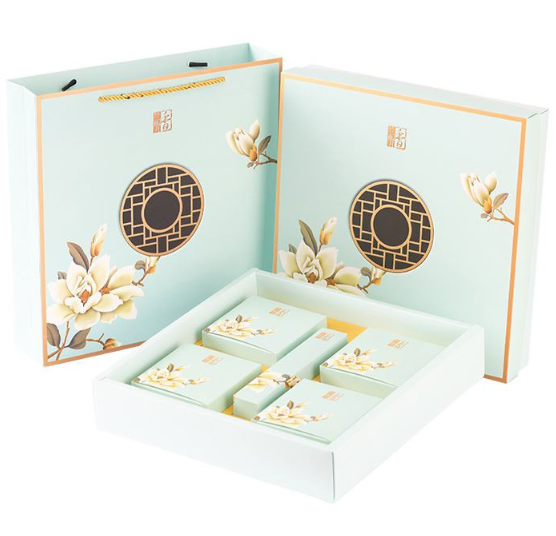 100g/ 125g Mooncake gift box EXTRA large packaging box & carrier 7pcs set