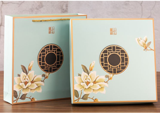 100g/ 125g Mooncake gift box EXTRA large packaging box & carrier 7pcs set