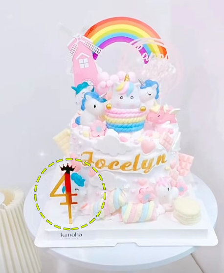 Number age cake topper numeric cutter decoration acrylic baby happy birthday 80 90 21 60