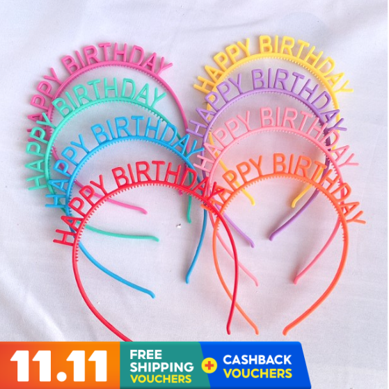 happy birthday hairband kids birthday party decoration