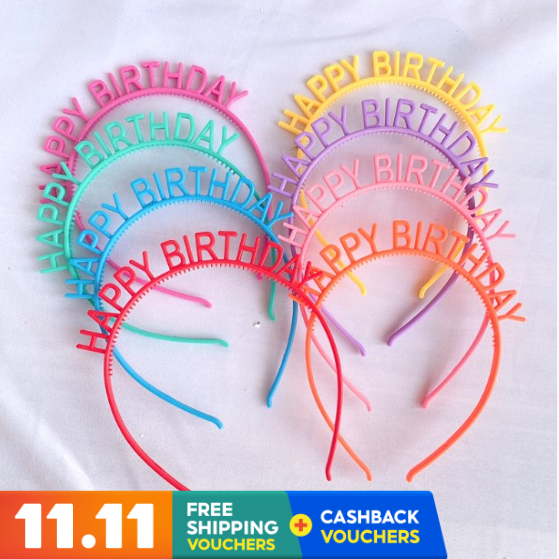 Happy birthday hairband kids birthday party decoration